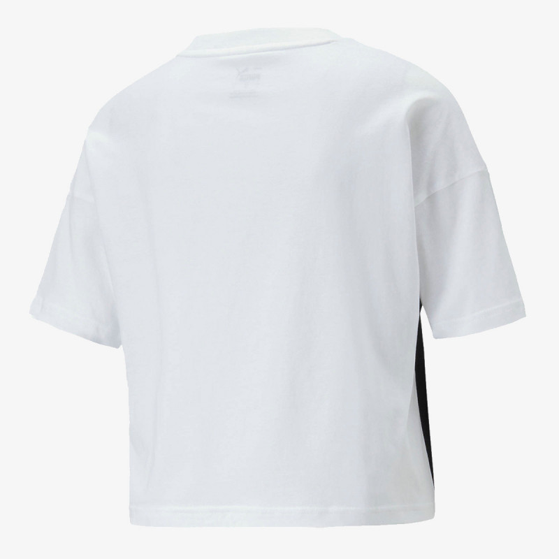 Puma PUMA POWER TAPE TEE PUMA WHITE 