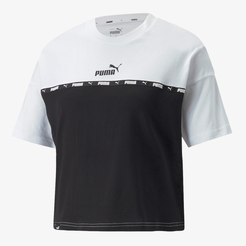 Puma PUMA POWER TAPE TEE PUMA WHITE 