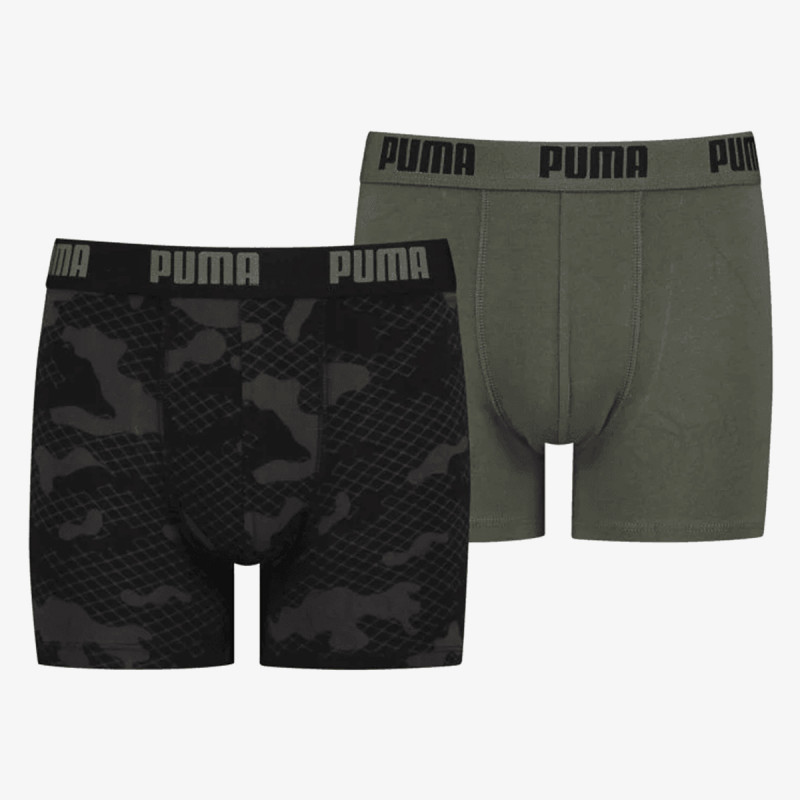 Puma PUMA KIDS CAMO AOP BOXER 2P ARMY GREEN 