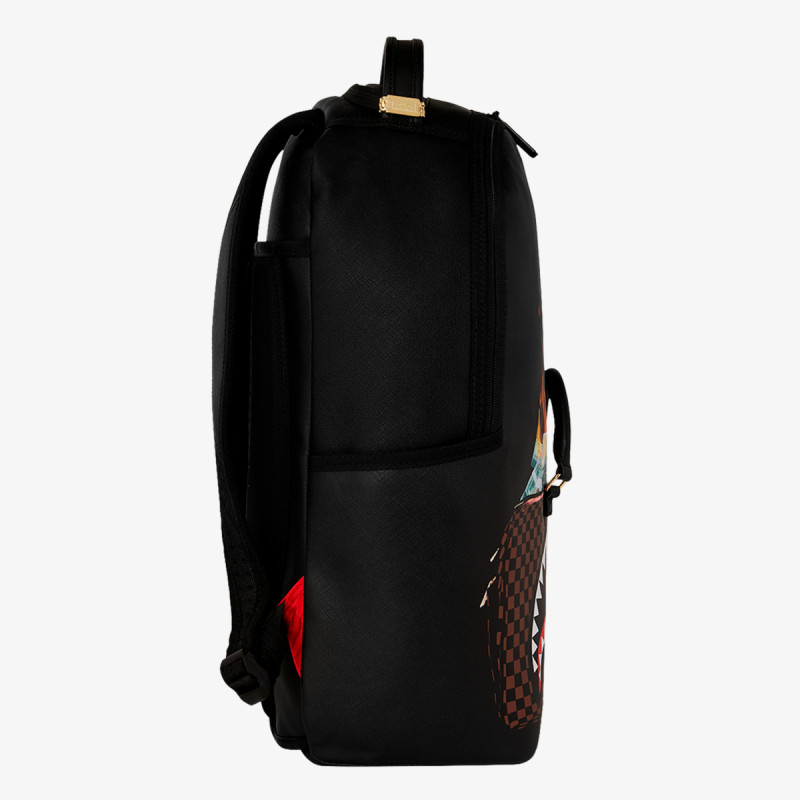 BAG OF MONEY ON FIRE BACKPACK 