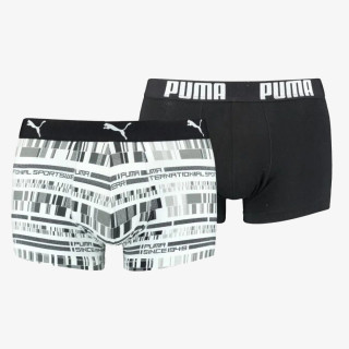 Puma PUMA MEN AOP TRUNK 2P WHITE   BLACK 