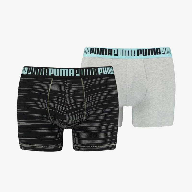 Puma PUMA MEN SPACEDYE STRIPE BOXER 2P LIGHT 
