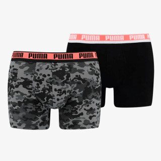 Puma PUMA MEN CAMO BOXER 2P BLACK   GREY MELA 