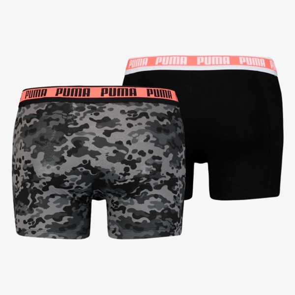 Puma PUMA MEN CAMO BOXER 2P BLACK   GREY MELA 