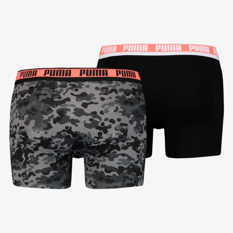 Puma PUMA MEN CAMO BOXER 2P BLACK   GREY MELA 