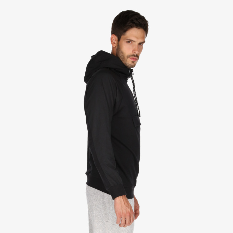 Champion RUBBER LOGO HALF ZIP HOODY 