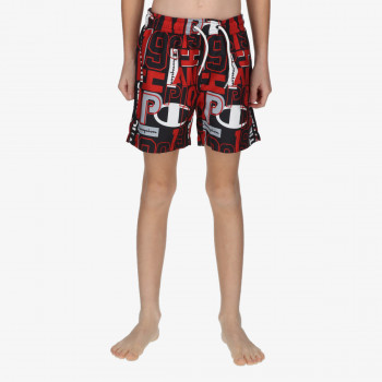 CHAMPION BOYS LOGO SWIM SHORTS 