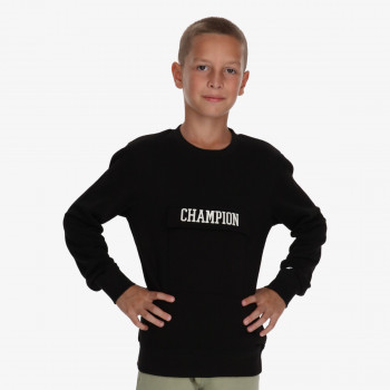 CHAMPION BOYS COLLEGE LOGO CREWNECK 