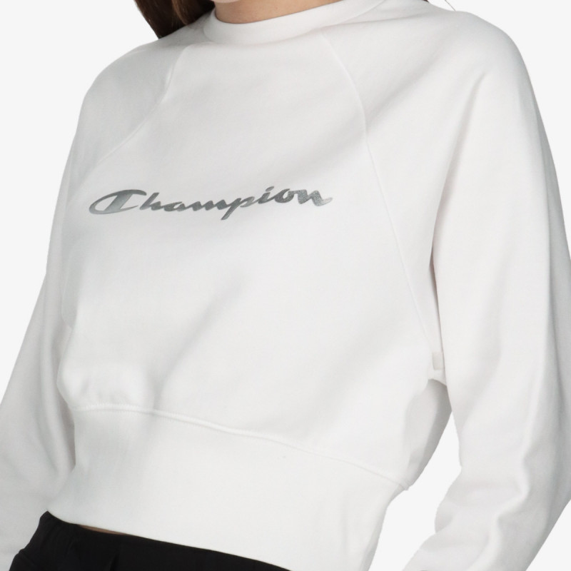 Champion WHITE TAPE CREWNECK 