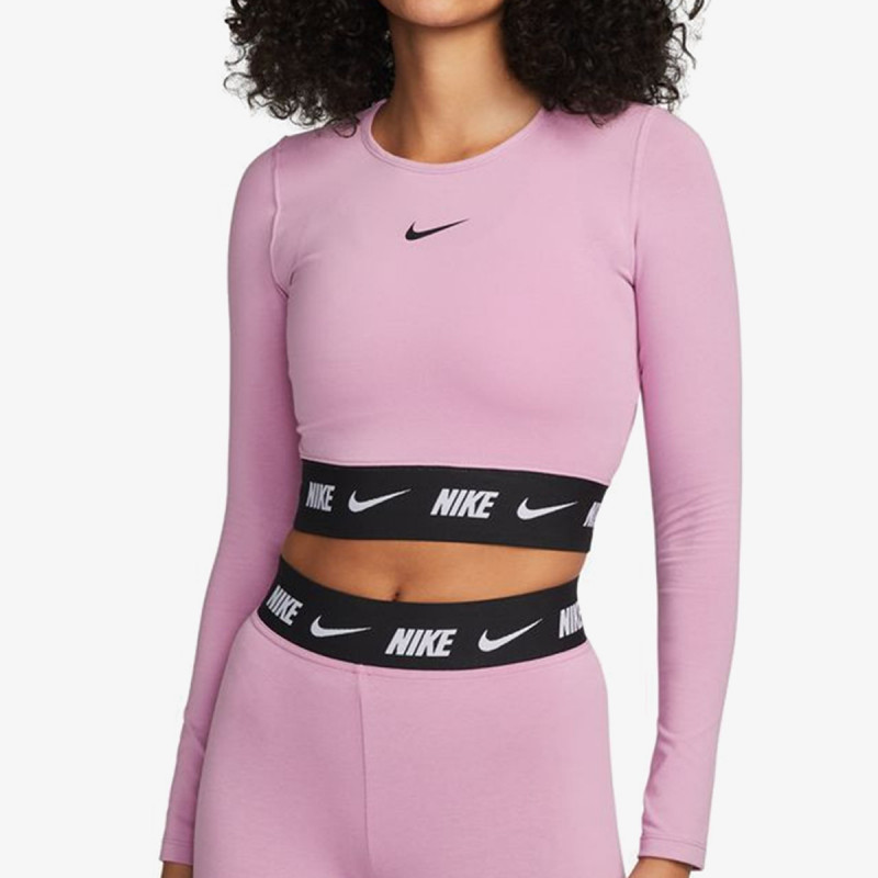 Nike W NSW CROP TAPE LS TOP 