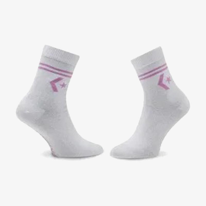 Converse 2PP STAR CHEVRON DOUBLE STRIPE ANKLET, F 