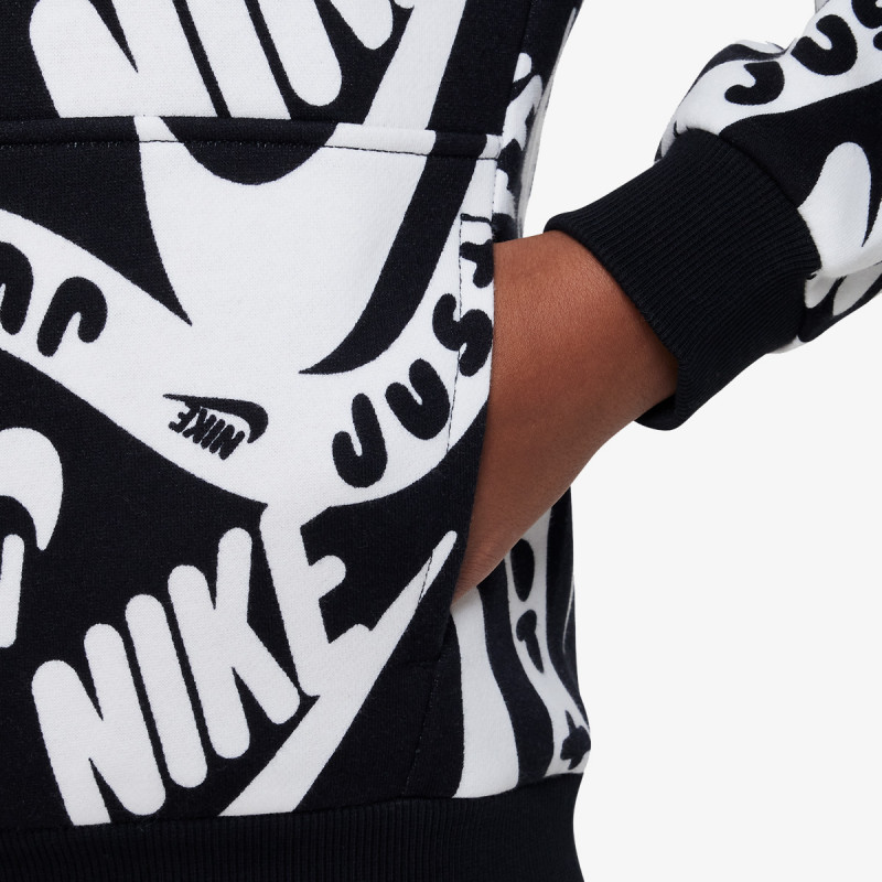 Nike K CLUB FLC HBR PO HOODIE AOP 