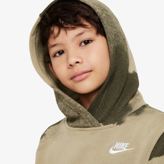 NIKE K CLB FLC HBR PO HD WASH AOP 