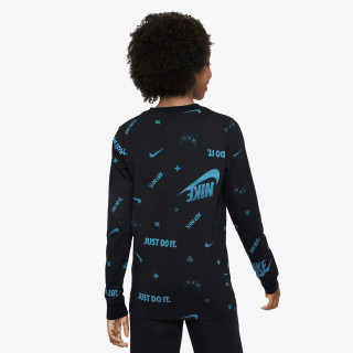 NIKE K NSW LS TEE BRAND MARK AOP HO 