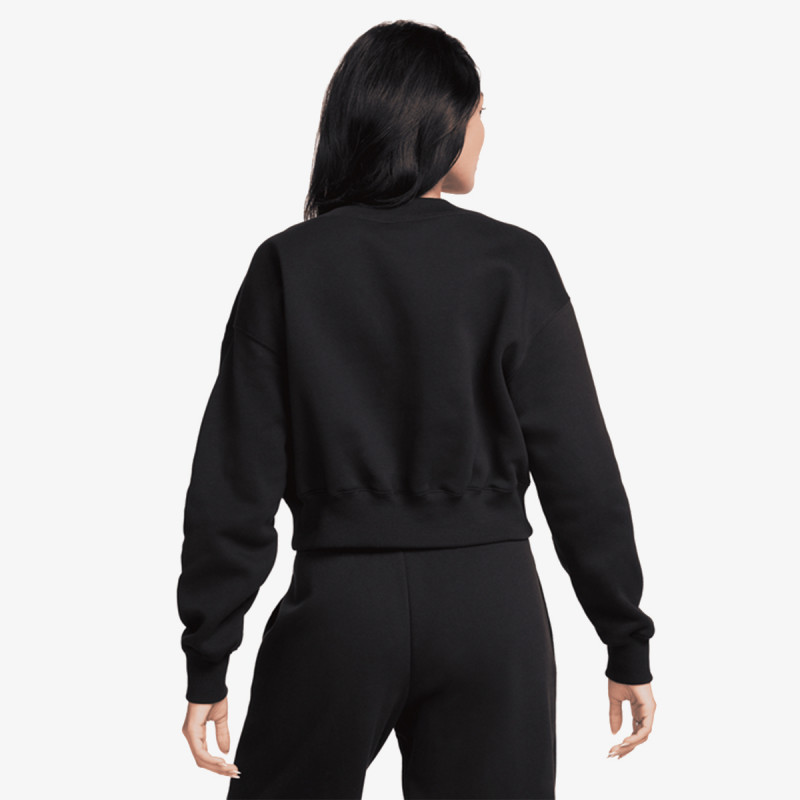 Nike W NSW PHNX FLC CROP VNECK 