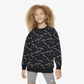 Nike G NSW CLUB FLC OVRSZD CRW LOGO 