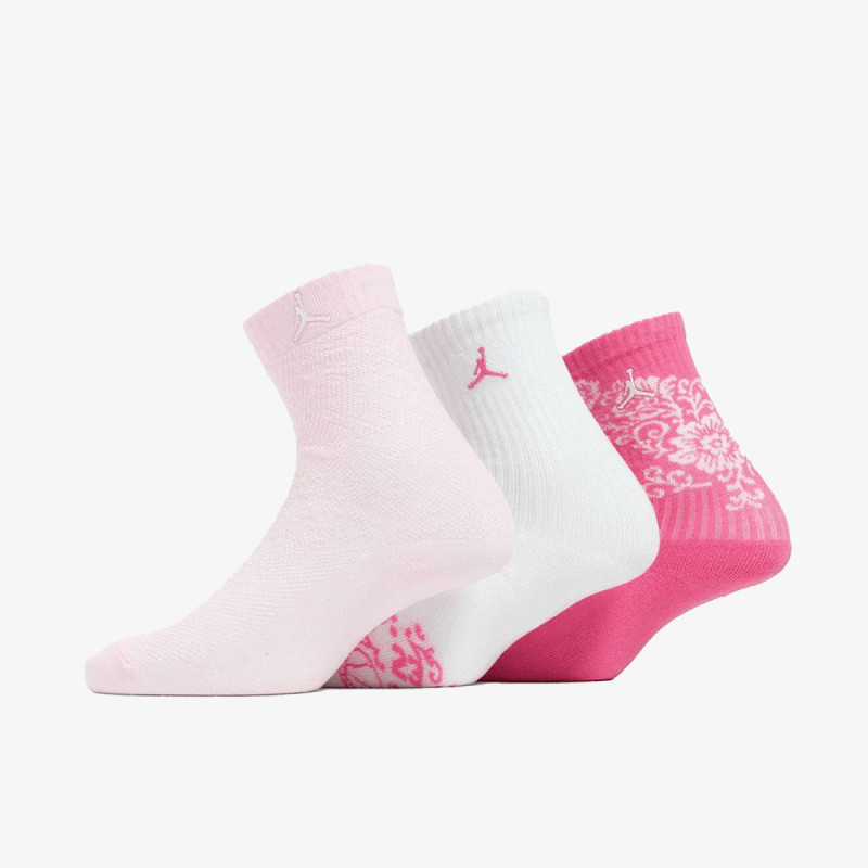 JORDAN JHG FLORAL LACE 3PK CREW 