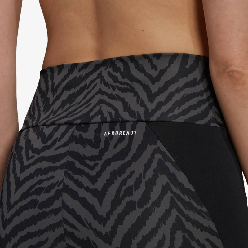 adidas HIGH RISE SPORT ZEBRA CAPRI 