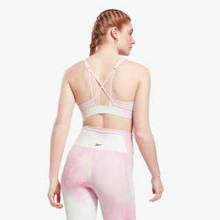 Reebok SR Lux Strappy Bra-Distorted Film 
