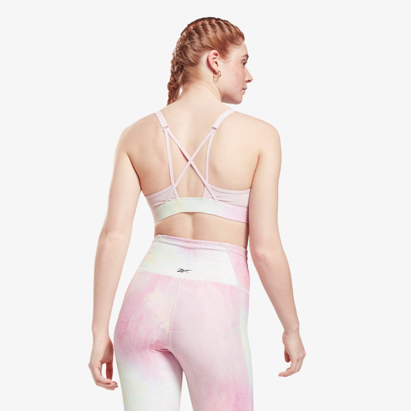 Reebok SR Lux Strappy Bra-Distorted Film 