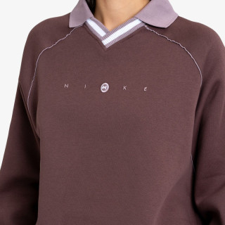 Nike W NSW PHNX FLC OS GX POLO TOP 
