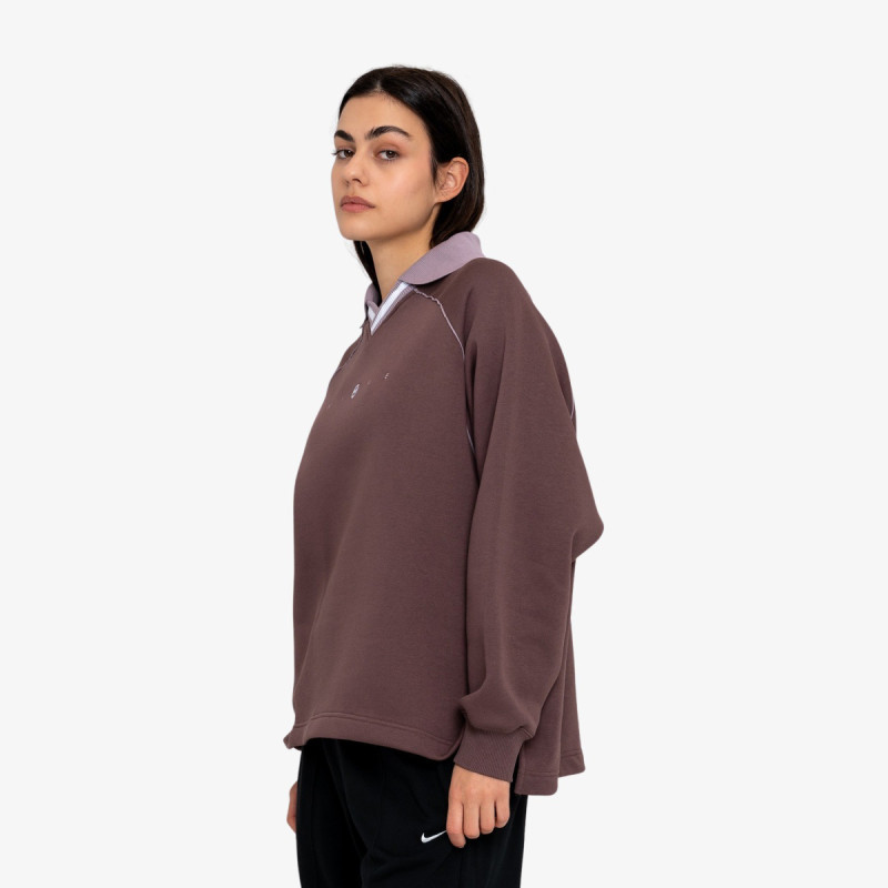 Nike W NSW PHNX FLC OS GX POLO TOP 