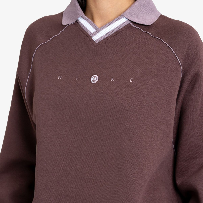 Nike W NSW PHNX FLC OS GX POLO TOP 