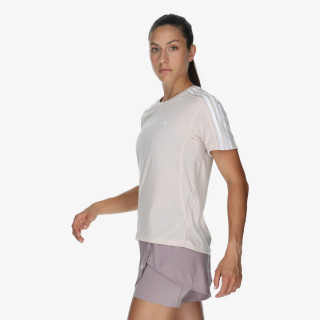 adidas Own the Run 3-Stripes Tee 