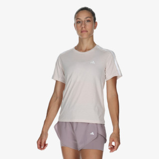 adidas Own the Run 3-Stripes Tee 