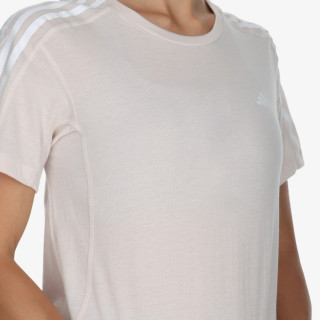 adidas Own the Run 3-Stripes Tee 