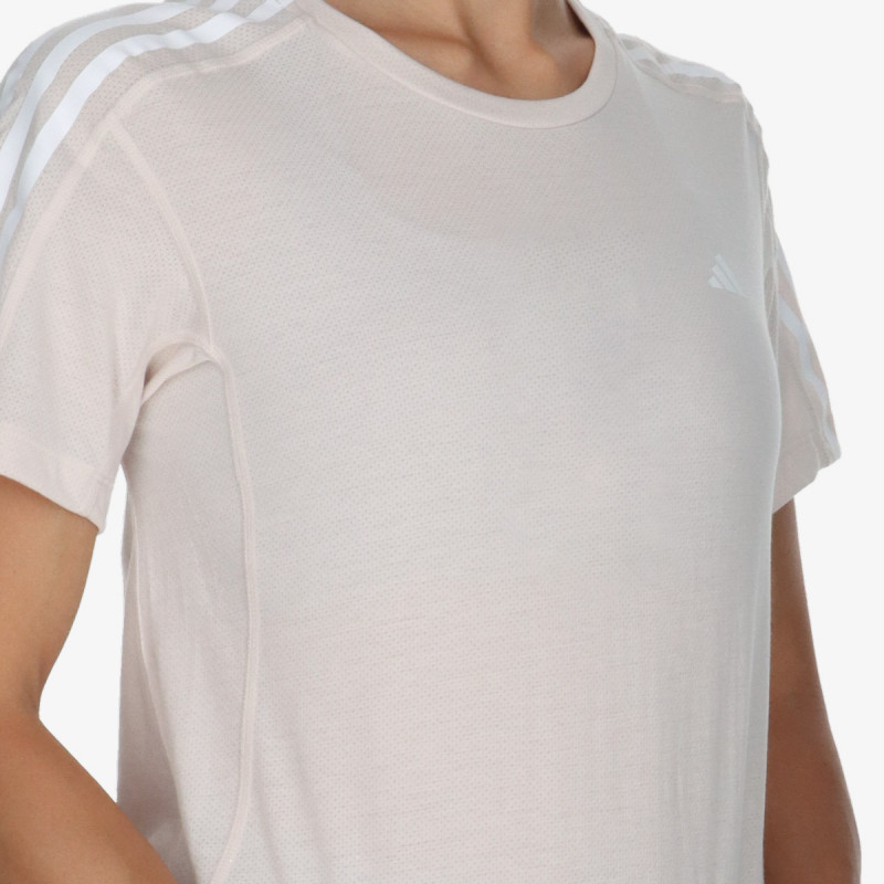 adidas Own the Run 3-Stripes Tee 