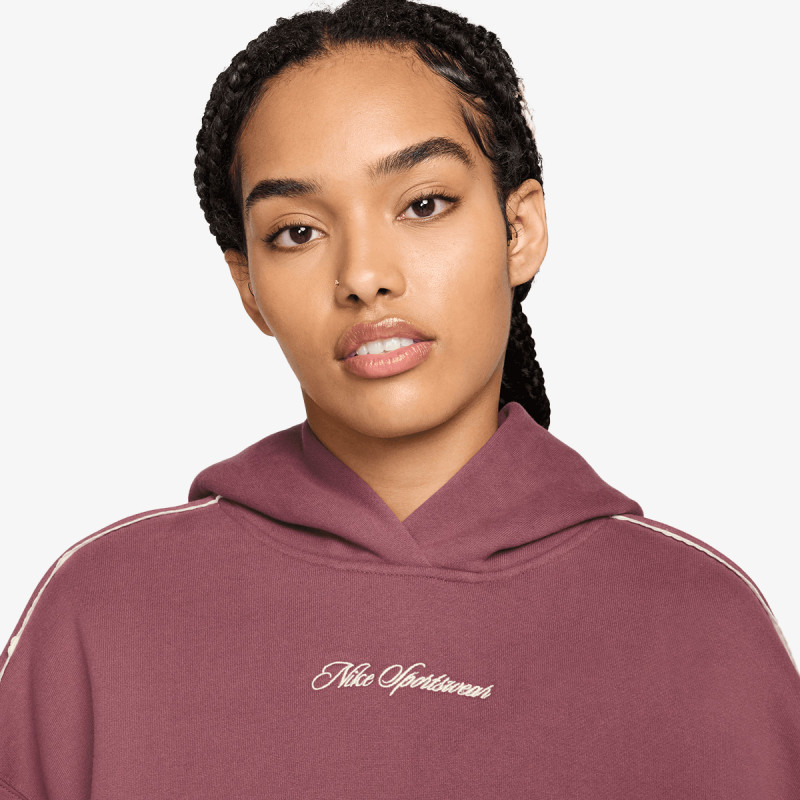 Nike W NK STDO FLC MW CRP SCLOP HDY 