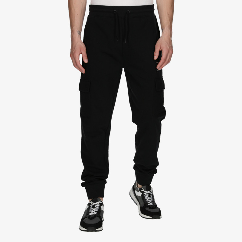 Lonsdale Black London Cuffed Pants 