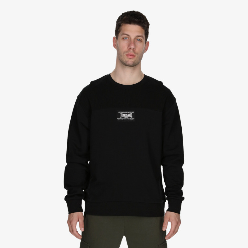 Lonsdale Black London Crewneck 