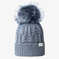 The North Face W OH MEGA FUR POM BEANIE FOLK BLUE 
