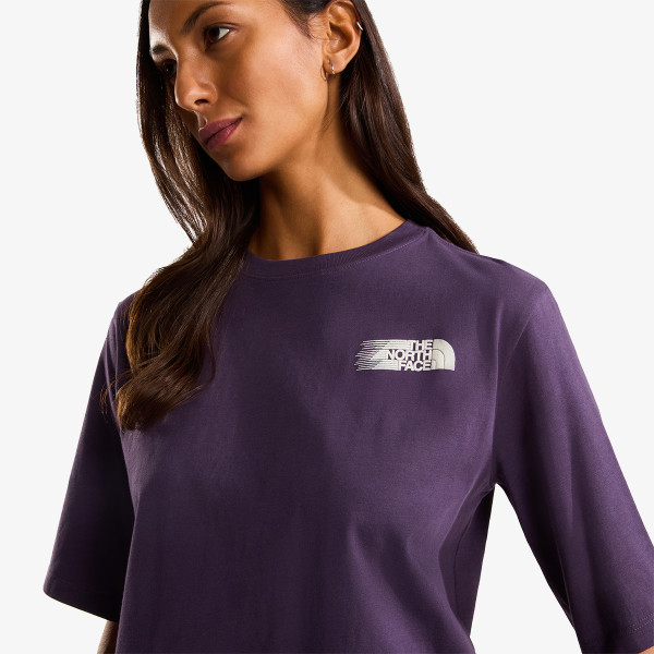 The North Face W RETRO TRAIL BOXY SS TEE-GRAPHIC 