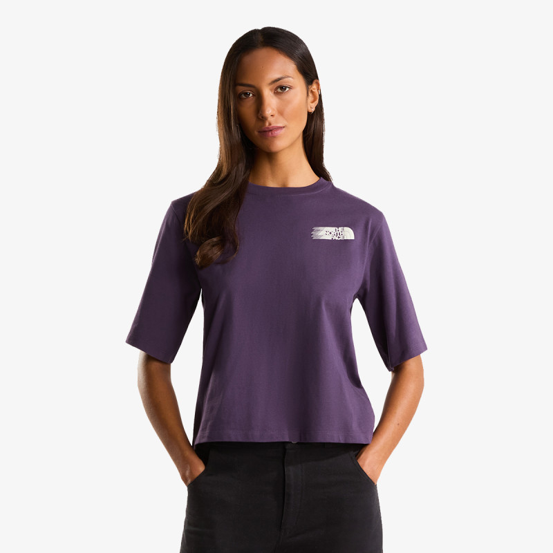 The North Face W RETRO TRAIL BOXY SS TEE-GRAPHIC 