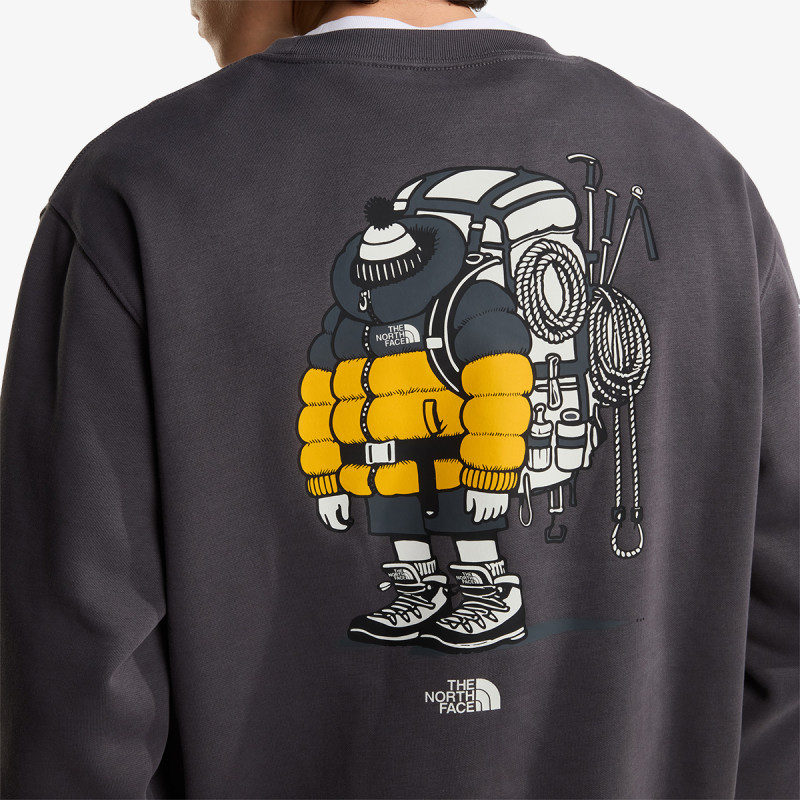 The North Face U GEAR UP GET OUT RLX CREW-GRAPHIC 
