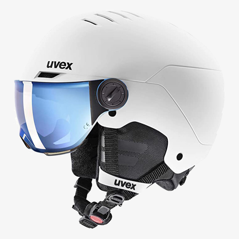 Uvex uvex rocket jr. visor white - black mat 