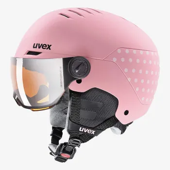 UVEX uvex rocket jr. visor pink confetti mat 