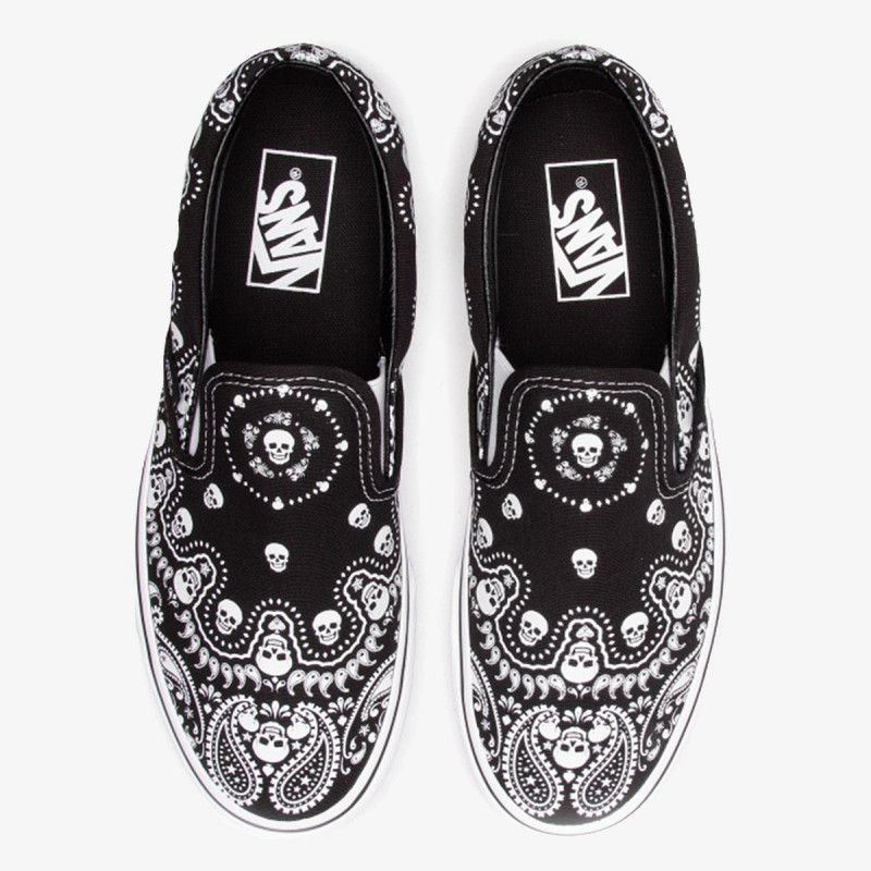 Vans UA CLASSIC SLIP-ON BANDANA BLACK 
